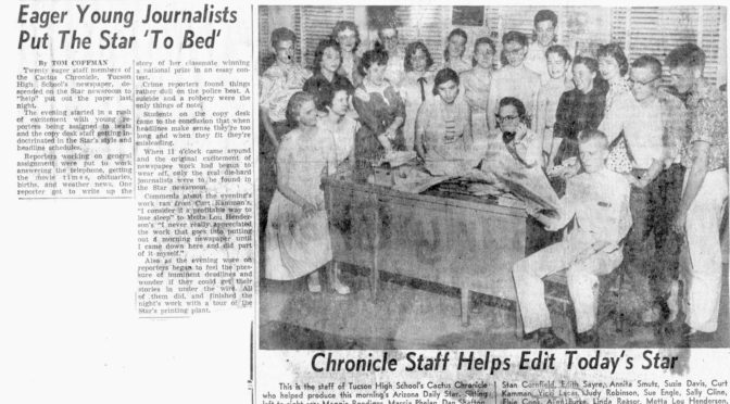 [February 7, 1964]  Journalism and Me (a young woman tries the newspaper biz in the late '50s)