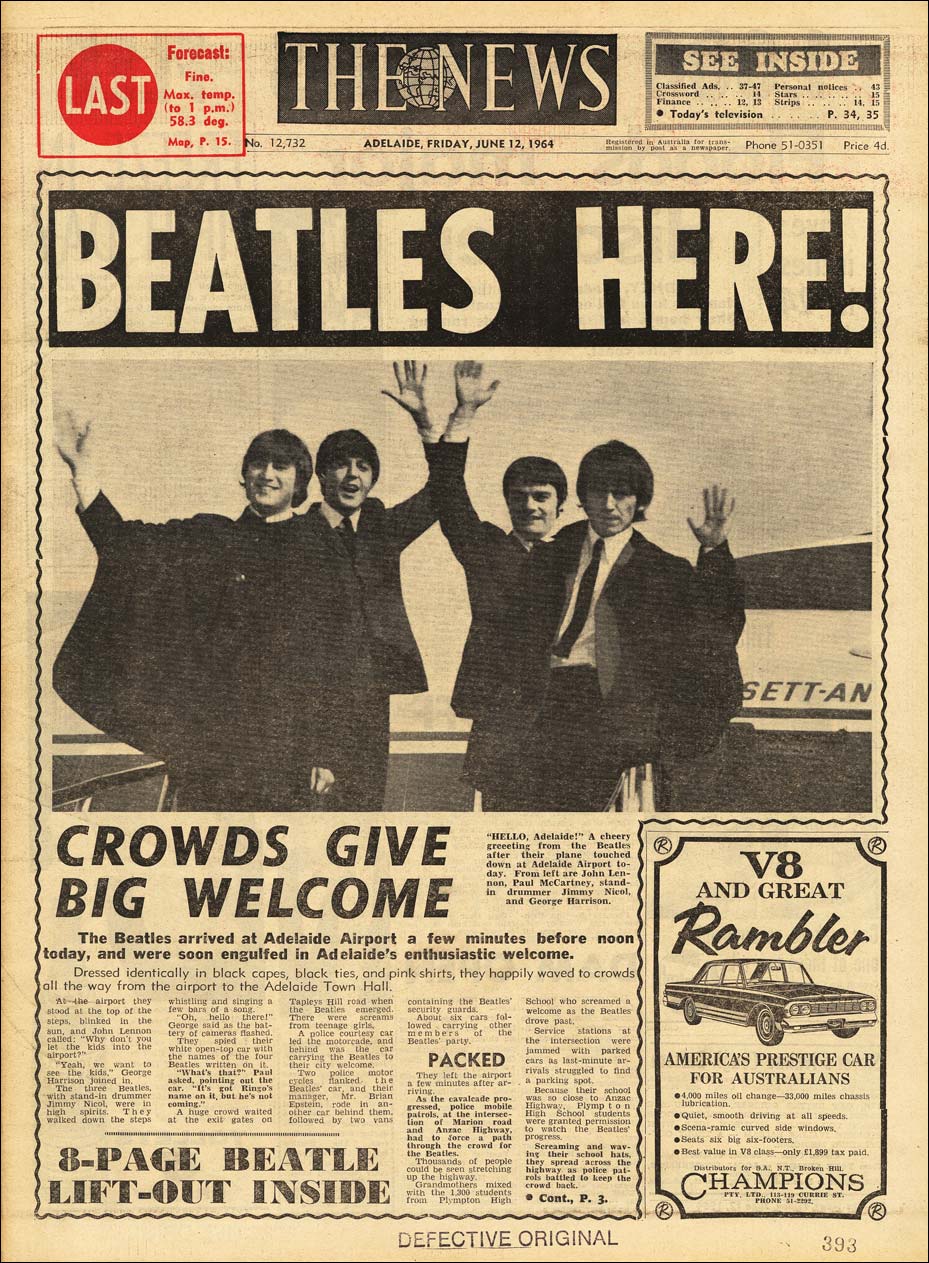 [July 28, 1964] Beatlemania Arrives Down Under! - Galactic Journey