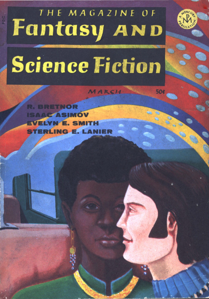 cover painting showing a lovely bust of a young black woman and a side profile of a young Jewish man