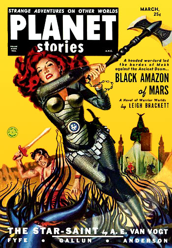 Planet Stories 1951 Black Amazon of Mars