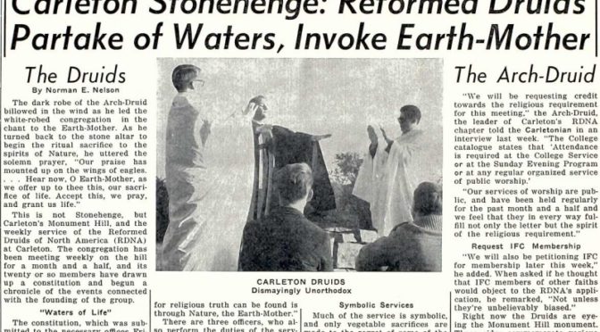 [September 7, 1963]  Druids at College: An Old Religion for a New Era