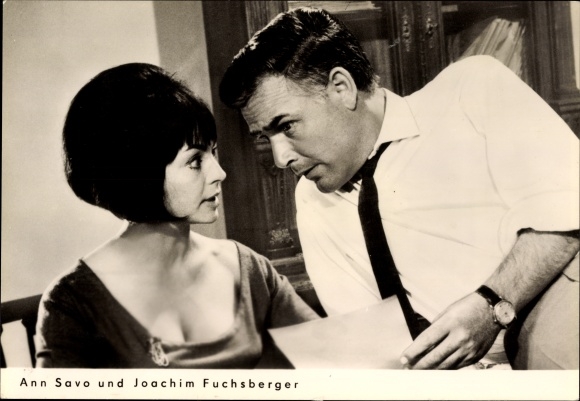 Ann Savo and Joachim Fuchsberger in The Ringer