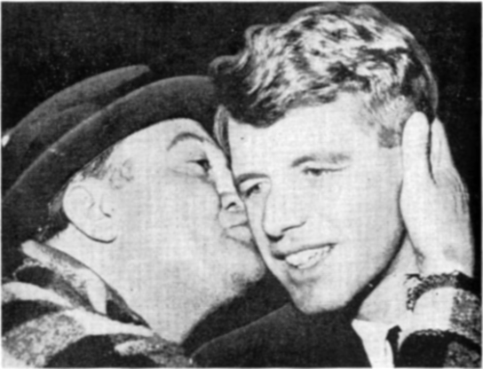 Tony Sabella kissing Robert Kennedy