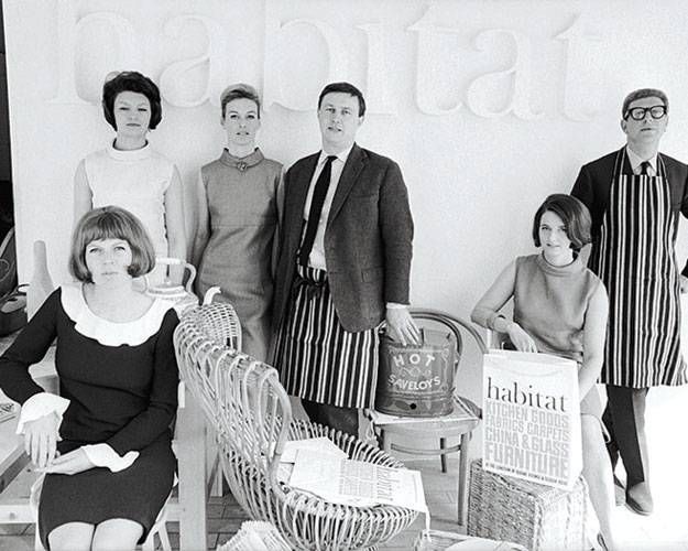 Terence Conran with Habitat staff