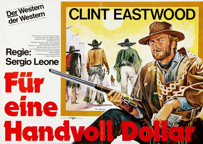 German poster for For a Fistful of Dollars