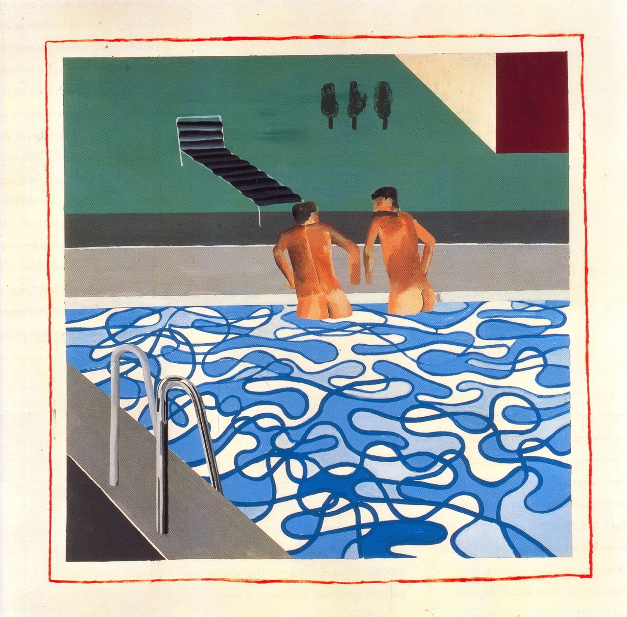 Two Boys in a Pool by David Hockney