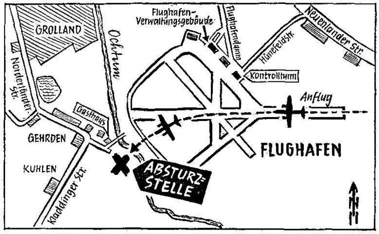 Crash site map