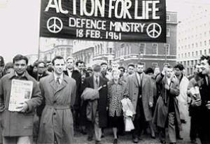 Anti-Nuclear march in London, 1961