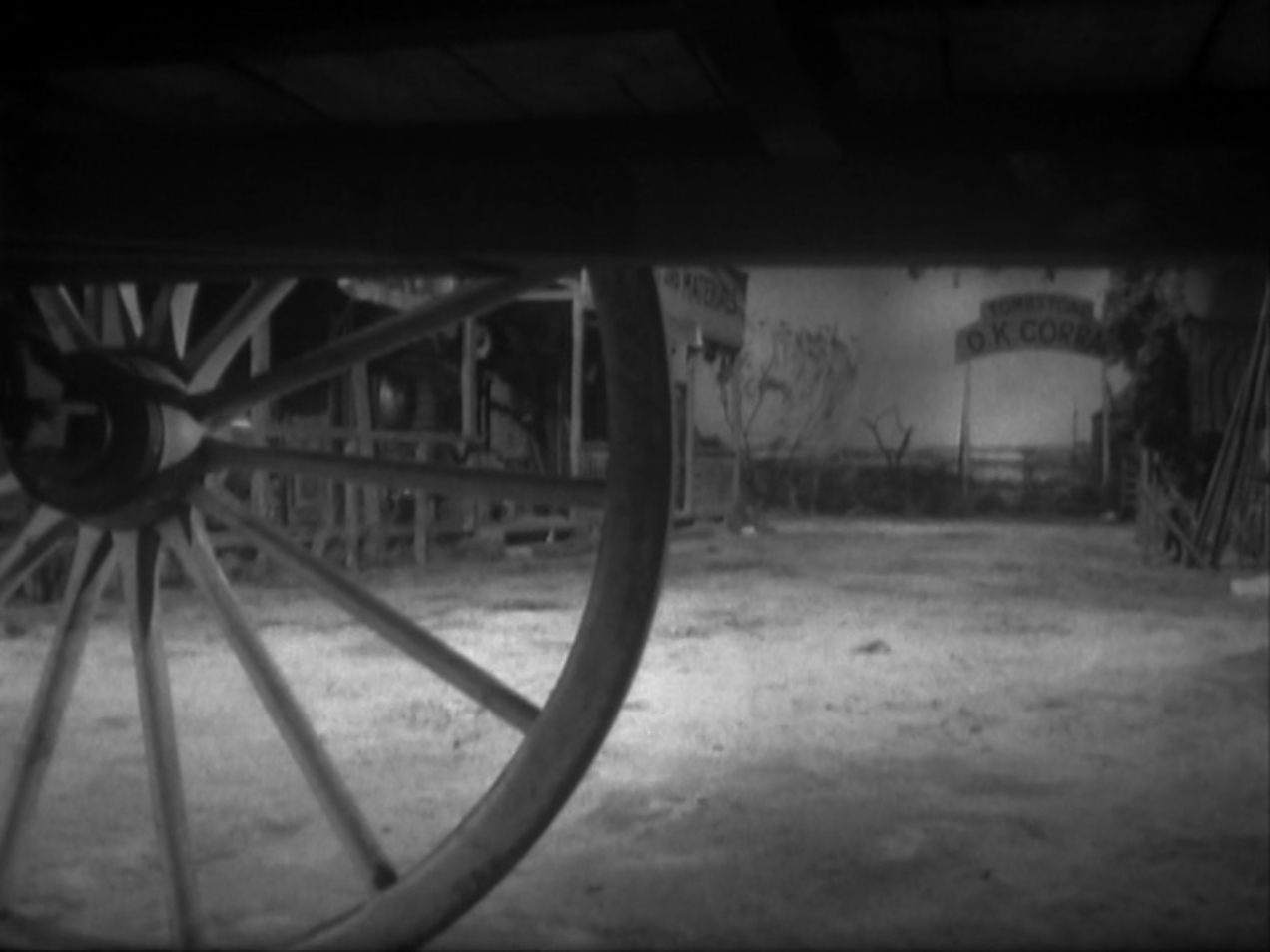 Image: The main street of Tombstone, the sign of the OK Corral visible in the background.