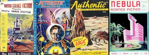 British Science Fiction Magazine, Futuristic Science Stories, Authentic Science Fiction, Nebula Science Fiction