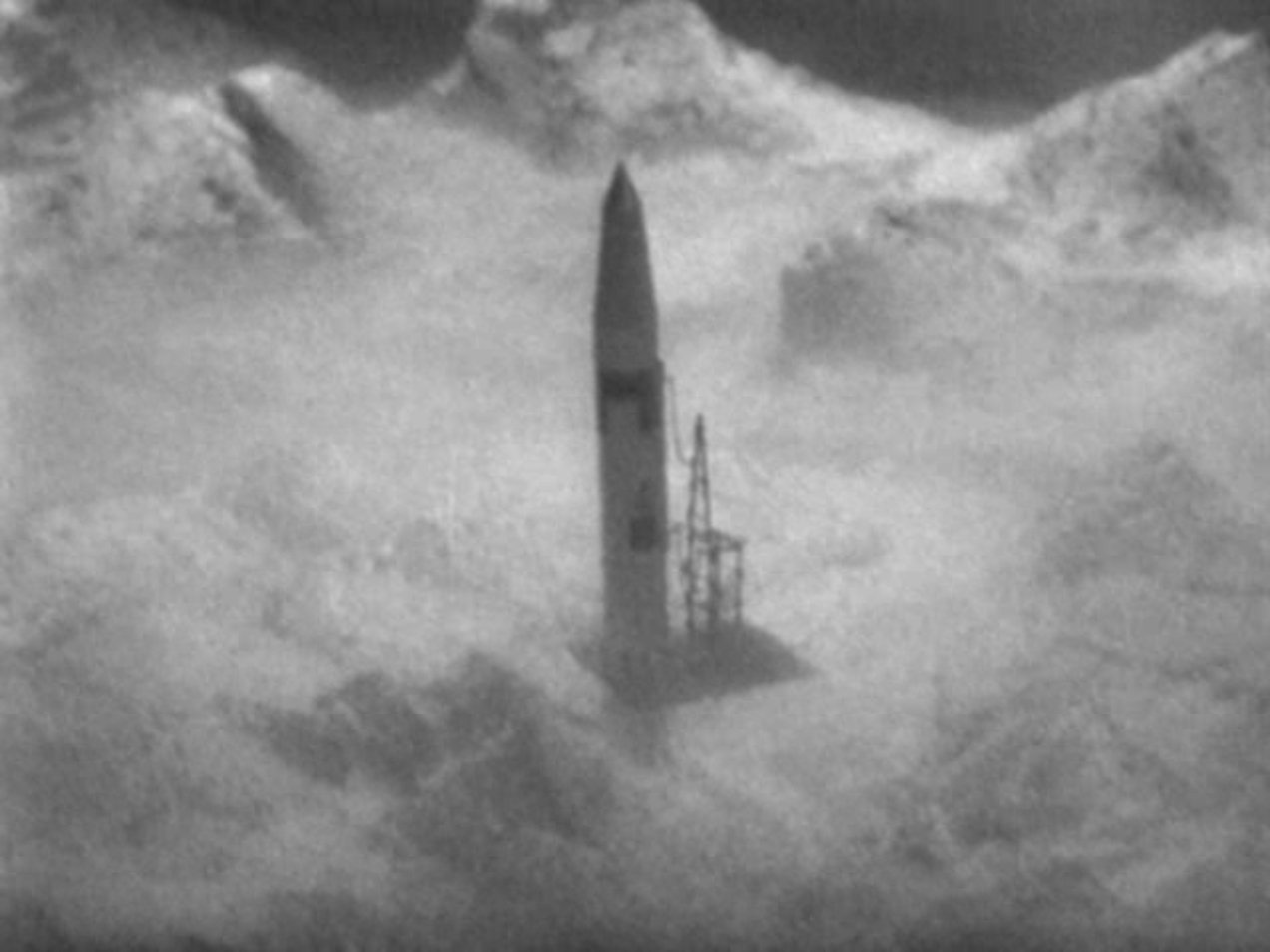 Image: A missile emerging from a silo in Antarctica.