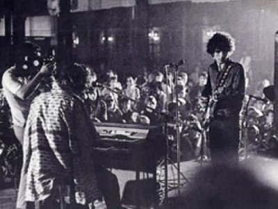 Syd Barrett of Pink Floyd being filmed