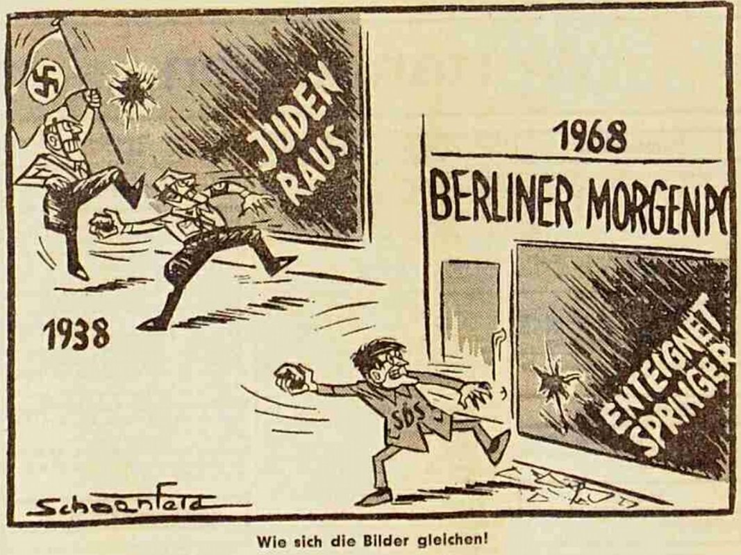 Political cartoon 1938 and 1968