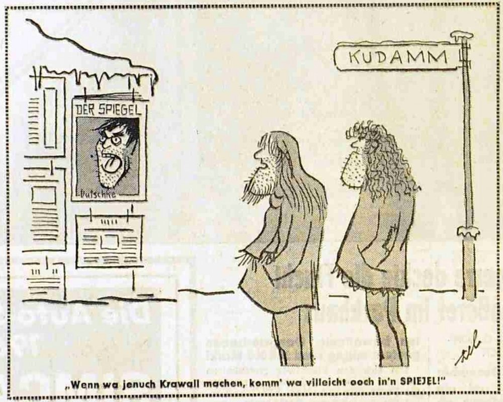 Bild political cartoon 1968