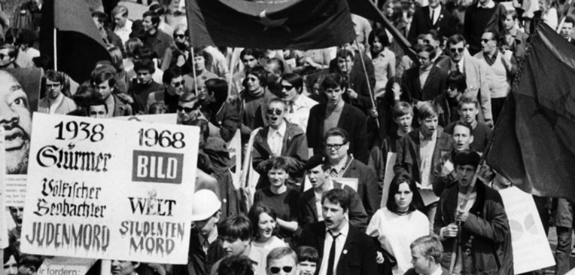 Student protest in Stuttgart