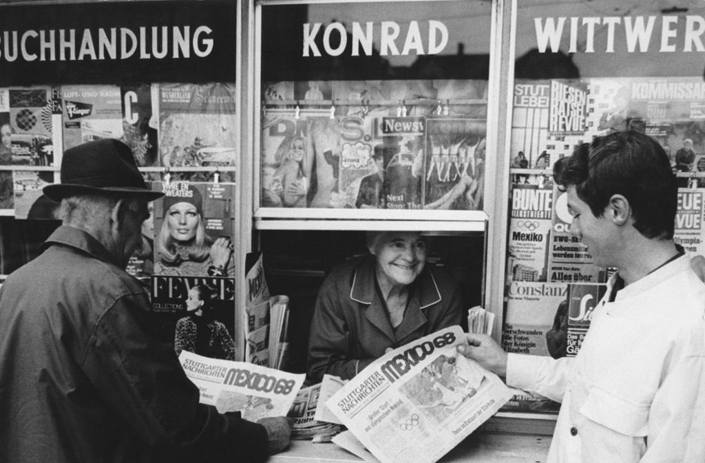 West German newsstand