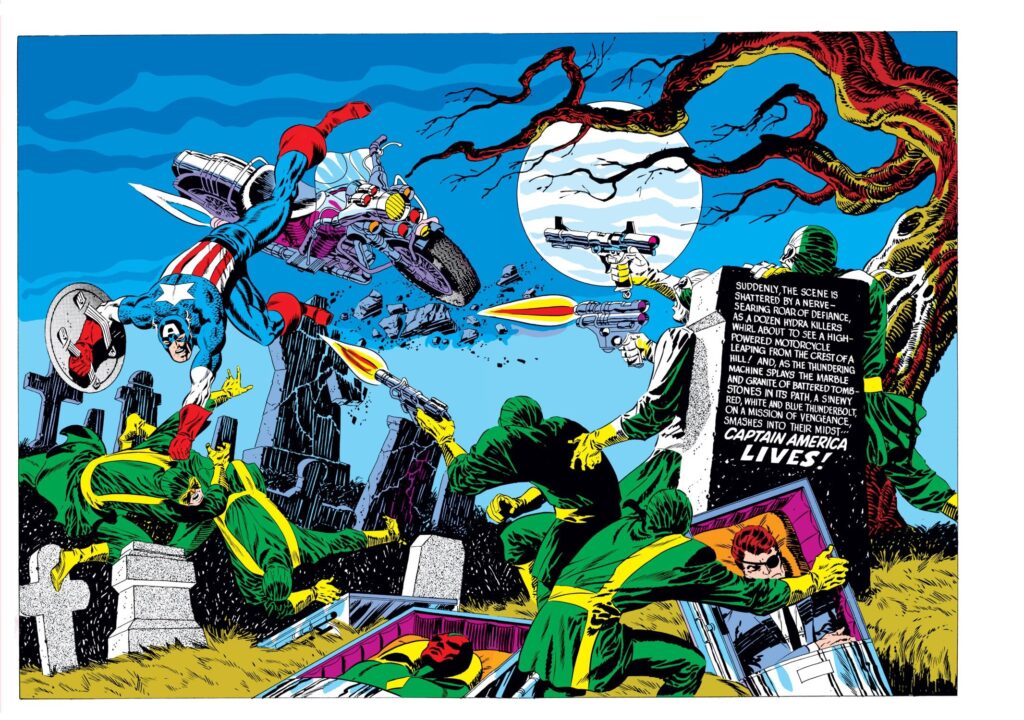 Amazing spread from Steranko's Captain America