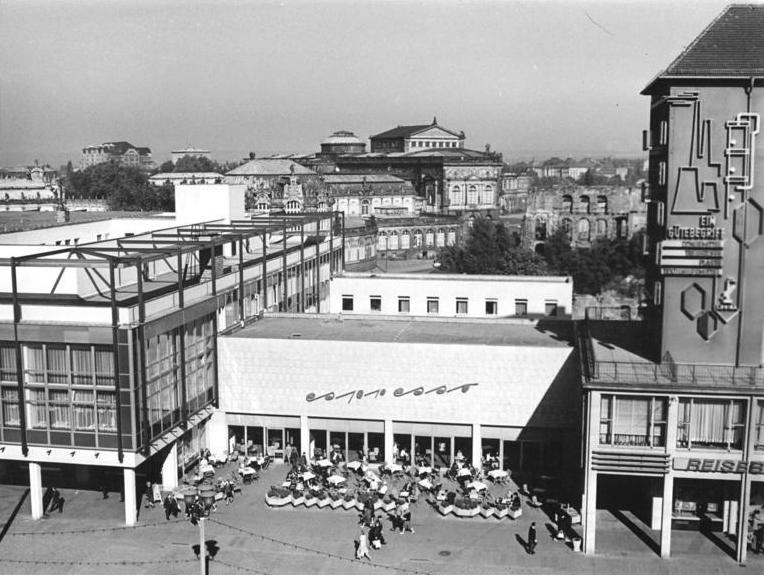 Aerial view of the restaurant complay Am Zwinger