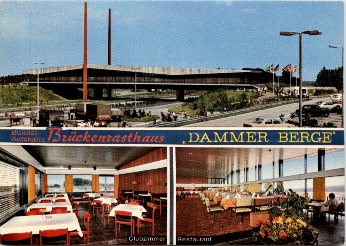 Service station Dammer Berge postcard