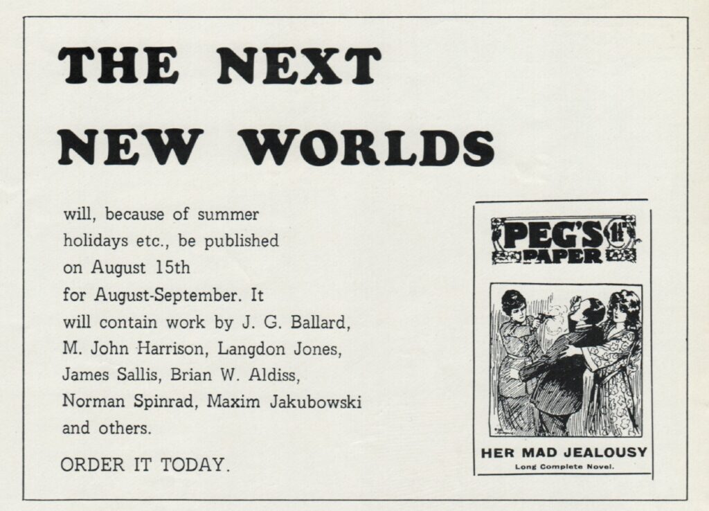 IMAGE: Advert from the issue, showing when the next issue will be published. 