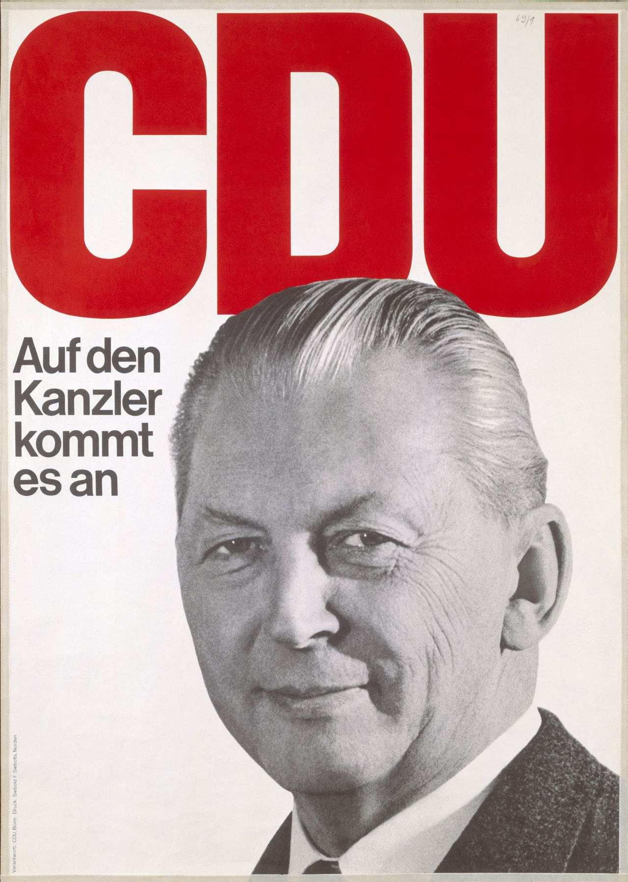 1969 CDU campaign poster