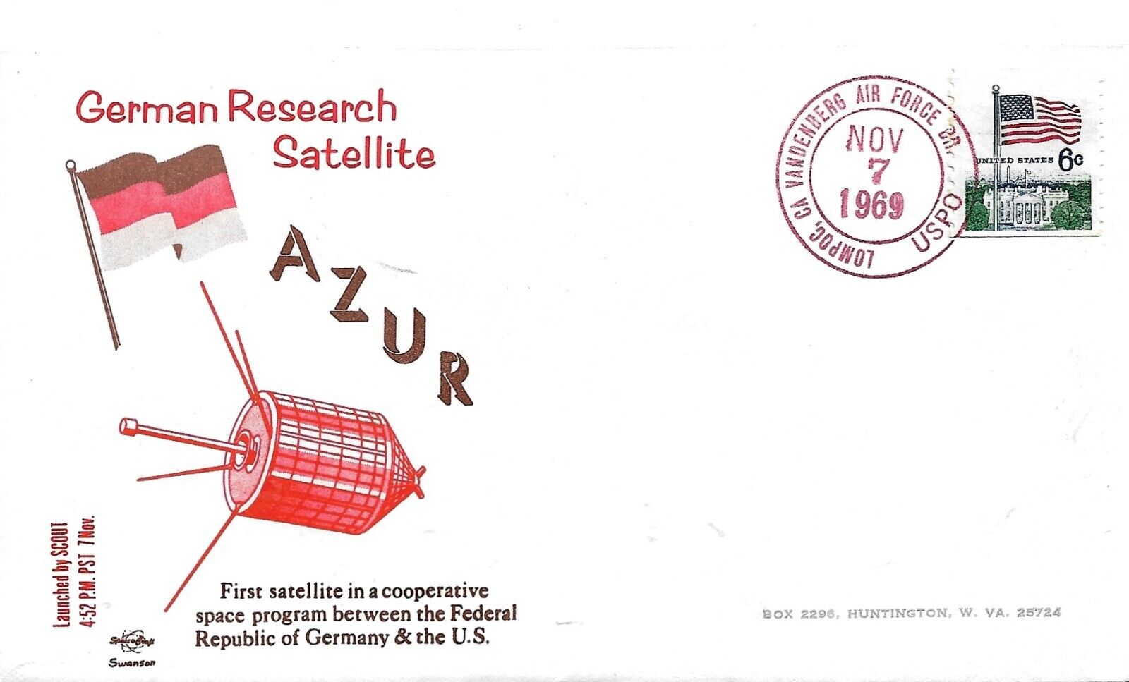 Azur Commemorative first day cover.