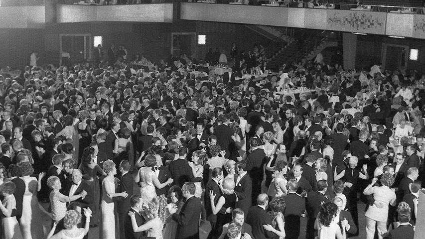 People dancing at a New Year's Eve ball in 1969