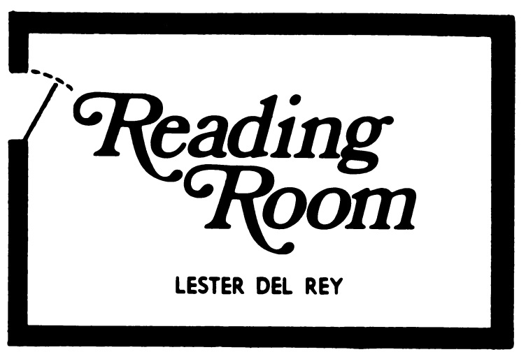 Bordered in bold text Reading Room
Lester Del Rey