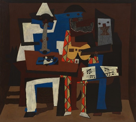 the three musicians by Picasso 