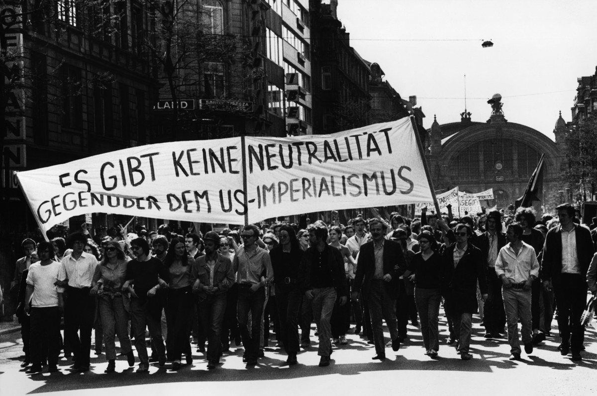 Protest in Frankfurt on Main.